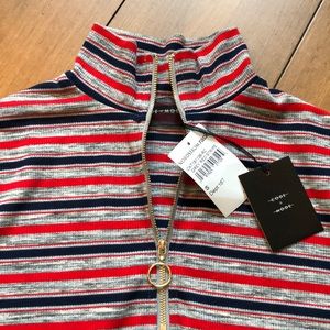 NWT Nordstrom Rack ¼ zip Code Mode Knit top size S